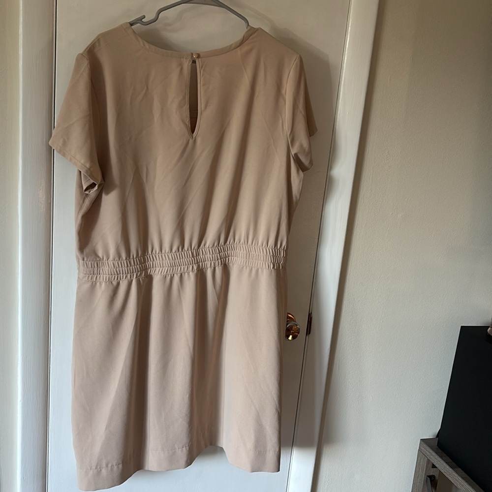 Elegant Tan Women's Dress - Picture 6 of 11